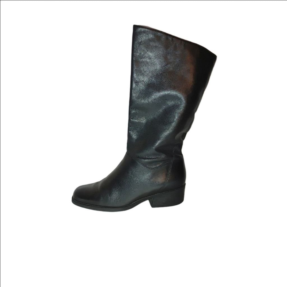 Naturalizer Fit 4U System Leather Mid Calf Boots Size 7.5M